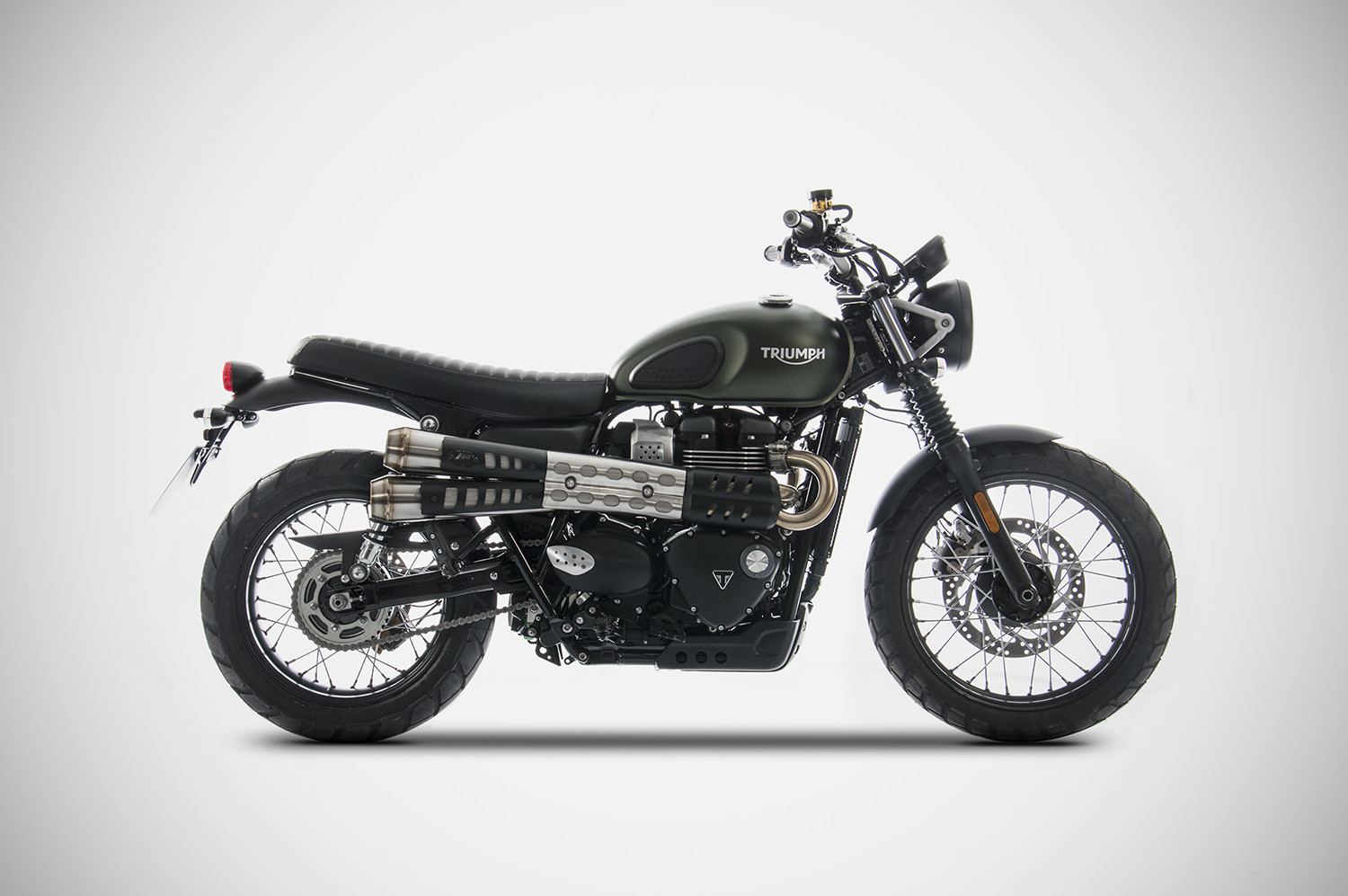 ZARD "CONICAL" Slip-on Exhaust for Triumph Street Scrambler / 900 (2017+) ZARD "CONICAL" Slip-on Exhaust for Triumph Street Scrambler / 900 (2017+)